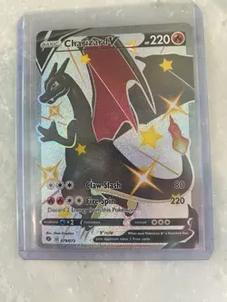 Pokemon Shiny Charizard V 079/073 Champions Path Secret Rare Full Art Card NM - Image 1