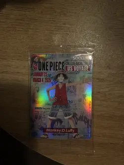 One Piece College Basketball US Voyage Promo Card. Monkey D. Luffy - Image 1