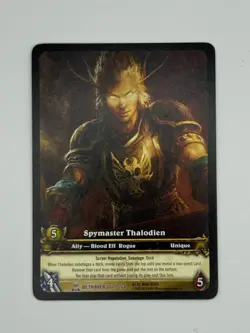 World of Warcraft TCG Betrayer 207/264 Extended Art Spymaster Thalodien - Image 1