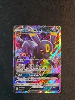 Umbreon GX 80/149 Ultra Rare SM Base Set Near Mint Pokemon Card - Image 1