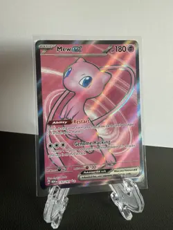 Pokemon Mew EX TCG Full Art Ultra Rare Holo Card 193/165 Scarlet & Violet 151 - Image 1