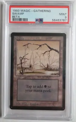 MTG Beta Swamp PSA 9 MINT 1993 English Vintage Magic Card! - Image 1