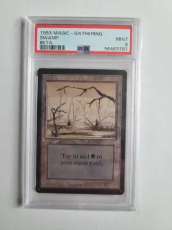 MTG Beta Swamp PSA 9 MINT 1993 English Vintage Magic Card! - Image 2