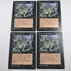 MTG Magic The Gathering Card Gangrenous Zombies Summon Zombies Black Ice Age X4 - Image 1
