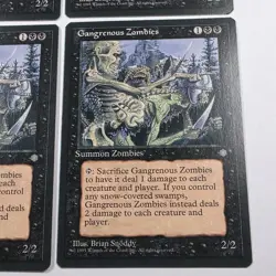 MTG Magic The Gathering Card Gangrenous Zombies Summon Zombies Black Ice Age X4 - Image 2