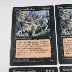 MTG Magic The Gathering Card Gangrenous Zombies Summon Zombies Black Ice Age X4 - Image 3