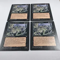 MTG Magic The Gathering Card Gangrenous Zombies Summon Zombies Black Ice Age X4 - Image 5