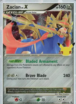 Zacian LV. X Holo Promo SWSH: Sword & Shield Promo Cards SWSH135 NM - Image 1