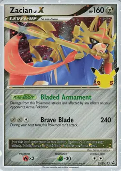 Zacian LV. X - Holo Promo SWSH: Sword & Shield Promo Cards SWSH135 NM - Image 1