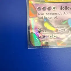 Pokemon TCG M Gengar EX Black Star Promo XY166 Shiny Holo Card Moderately Played - Image 4