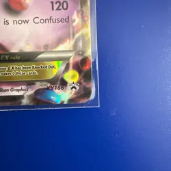 Pokemon TCG M Gengar EX Black Star Promo XY166 Shiny Holo Card Moderately Played - Image 5
