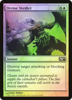 MTG FOIL Divine Verdict - Magic 2010 #008 - Image 1