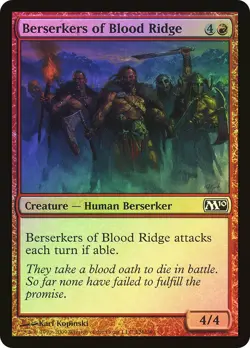 MTG FOIL Berserkers of Blood Ridge - Magic 2010 #126 - Image 1