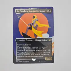 Syr Vondam, Sunstar Exemplar (Borderless) - EOE #302 Rare - NM Edge of Eternitie - Image 3
