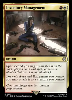 1 x Inventory Management - Foil - Universes Beyond: Fallout - NM-Mint - MTG - Image 1