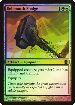 MTG FOIL Behemoth Sledge - Alara Reborn #065 - Image 1