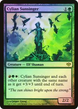 MTG FOIL Cylian Sunsinger - Conflux #080 - Image 1