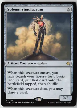 Solemn Simulacrum (257) - Normal - Foundations (FDN) - NM - Image 1