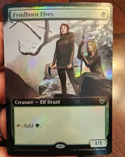 Fyndhorn Elves (Extended Art) #678 (Foil) (LP) Commander Legends CMR Magic MTG - Image 1