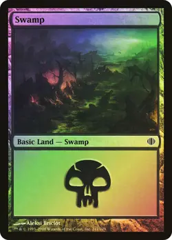 MTG FOIL Swamp - Shards of Alara #241 - Image 1