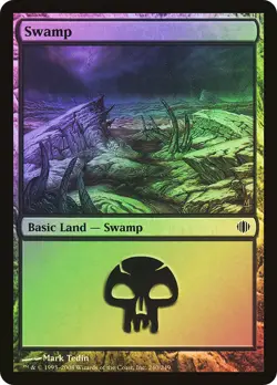 MTG FOIL Swamp - Shards of Alara #240 - Image 1