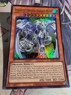 Yugioh Asian English Stardust Dragon/Assault Mode BPRO-AES12 Ultra rare NM - Image 1