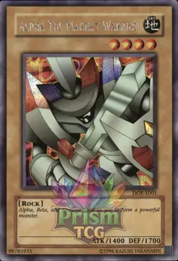 Alpha The Magnet Warrior SR DOR-E001 Yugioh - Image 1