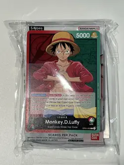Monkey D. Luffy OP01-003 Pre-Errata One Piece Demo Deck + Promo Pack Sealed - Image 1