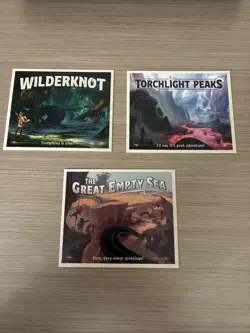 Disney Lorcana Wilds Unknown Prerelease All 3 Postcard Set - Image 1
