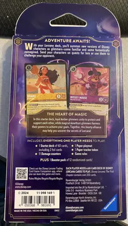 Disney Lorcana The First Chapter Starter Deck Amber Amethyst BRAND NEW SEALED - Image 2