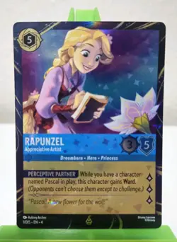 Disney Lorcana Rapunzel Epcot Festival of Arts Promo Trading Card Holo 2026 - Image 1