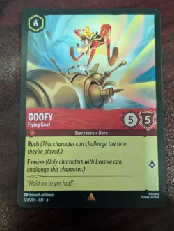 Goofy - Flying Fool | Disney Lorcana Azurite Sea | 123/204 Non Foil - Image 1