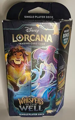 lorcana whispers in the well starter deck (Amber and Emerald) - Image 1