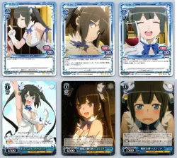 6x Hestia Lot DanMachi Weiss Schwarz Precious Memories Japanese Rare Holo TD R - Image 1