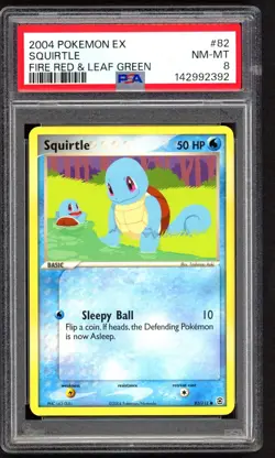 Pokemon Cards - PSA 8 Squirtle 82/112 - Fire Red & Leaf Green - NM-MT - PSA8 - Image 1