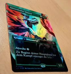 MTG Magic: # FOIL # Hunenhafter Raptor, Hulking Raptor, DEUTSCH, Dinosaurier - Image 2