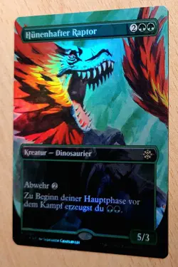 MTG Magic: # FOIL # Hunenhafter Raptor, Hulking Raptor, DEUTSCH, Dinosaurier - Image 3