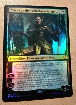 MTG Magic: # FOIL # Nissa of Shadowed Boughs, von den schattigen Asten, DEUTSCH - Image 1