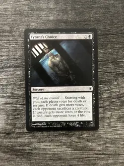 MTG 1x Tyrant's Choice x1 LP Conspiracy - Image 1