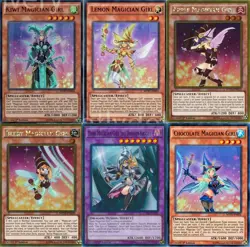 Yugioh Dark Magician Girl Deck - Lemon - Kiwi - Chocolate - 55 Cards - Image 1