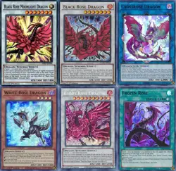 Yugioh Black Rose Tournament Deck - Moonlight Dragon - Ruddy - 55 Cards - NM - Image 1