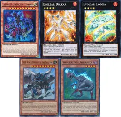 Yugioh Dinosaur Tournament Deck - Laggia - Oviraptor - Dolkka 55 Cards - NM - Image 1