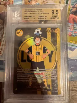 Monkey.D.Luffy (BVB x One Piece) ST13-003 One Piece Promo BGS 9.5 guard included - Image 1