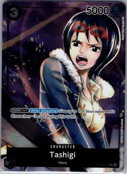 Tashigi (Box Topper) OP02-105 English Paramount War - One Piece Card - NM - Image 1