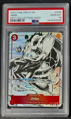 PSA 10 One Piece ST01-005 C - Jinbe - EN - Foil - 2023 Gift Collection - Graded - Image 1