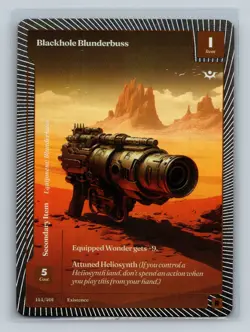 Wonders of the First Existence Blackhole Blunderbuss Classic Foil Rare - Image 1