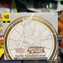 Pokemon TCG Sword & Shield Brilliant Stars Elite Trainer Box ETB Factory Sealed 820650850127 - Image 1