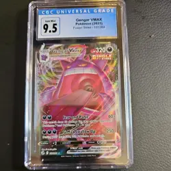 2021 Pokemon SWSH Fusion Strike FA Gengar VMAX 157/264 CGC 9.5 10 GEM MINT - Image 1