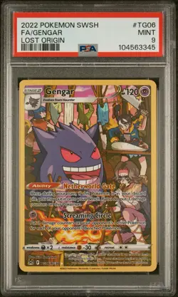 2022 Pokemon Lost Origin Gengar TG06 Trainer Gallery - PSA 9 Mint SWSH - Image 1