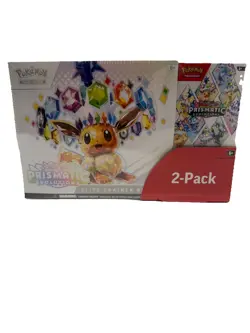 Pokemon Scarlet & Violet Prismatic Evolutions Costco Bundle 2-Pack NEW SEALED - Image 1